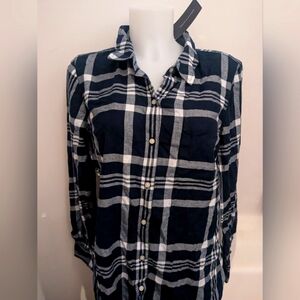 Tommy Hilfiger Plaid Button Down Top